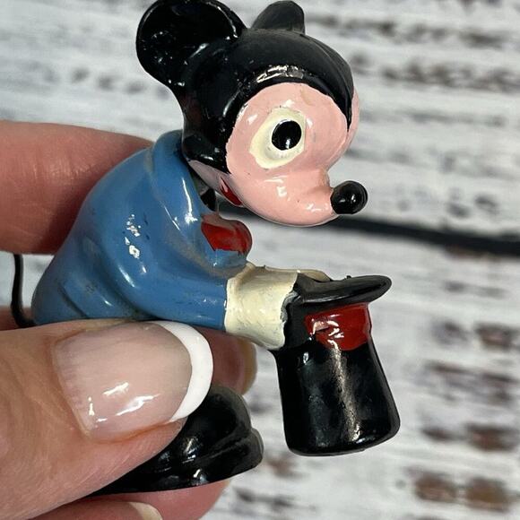 Vintage Walt Disney World Mickey Mouse & Goofy Bobble Heads MM Club Button - Picture 13 of 16